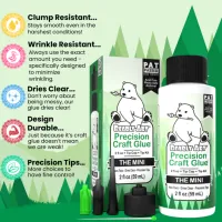 Bearly Art Precision Craft Glue - THE MINI 2 fl oz + Tip Kit (PCG02E)